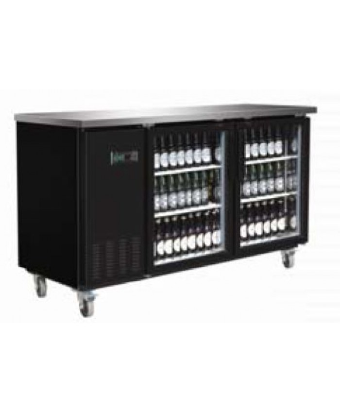 61" Back Bar Bottle Cooler w/ Glass (Serv-Ware)